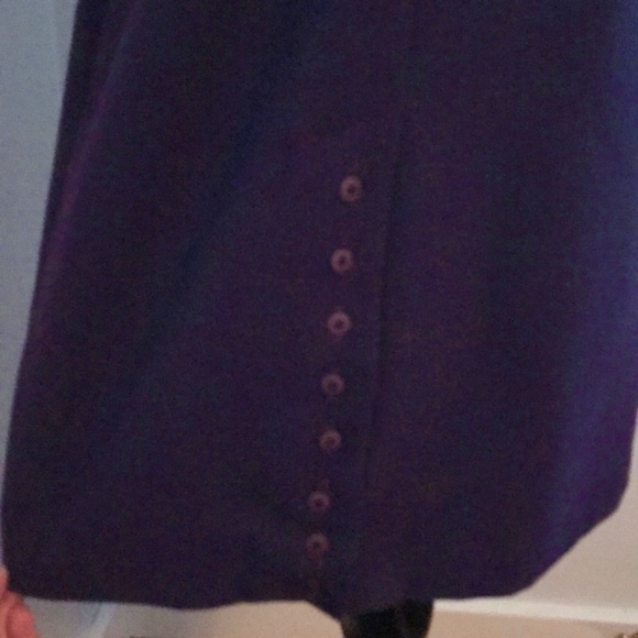 Dark Purple Vintage Wool Skirt - Picture 8 of 8